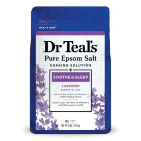 Dr Teal's Pure Epsom Salt Soak, Soothe & Sleep with Lavender, 3lbs