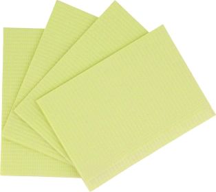 Patient Bibs 13 x 18. Pack of 500 Disposable Waffle Towels 2-ply Tissue /1-ply Poly Construction Lavender Absorbent Towels Multipurpose Eco Friendly