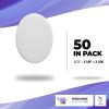 Dukal Eye Pads. Pack of 50 Sterile Pads for Eye Protection. Conforming Eye Pads 2 1/8" x 2 5/8". Oval Cotton Eye Pads with Thick Cotton Filler. Medica