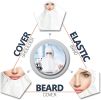 Protective Hoods. Pack of 10 Non-Sterile Disposable White Microporous 60 gsm Hooded Caps. XX-Large PPE Hair; Beard & Shoulders Thick Cover for Industr