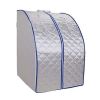 Portable Infrared Sauna Tent Personal Sauna, One Person Sauna Room Full Body for Home Spa Relaxation, Far Infrared FIR Heating, with Heating Foot Cush