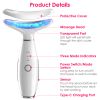 Anti Wrinkles Face Neck Massager Double Chin Reducer Face Neck Beauty Device Skin Care Tools with 3 Modes LED Vibration Heat EMS for Skin Care Tighten