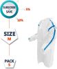 Disposable Isolation Gowns. Pack of 5 White SMS 35 gsm Frocks. Medium Body Protective Lab Coats with Long Sleeves; Elastic Wrists; Neck & Waist Ties a