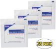 Dukal Non-Woven Sponges 3" x 3". Pack of 25 Sterile Non-Woven Dressings for Wound Protection; Cleansing; Cushioning. Highly Absorbent 4-ply dressings.