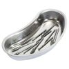 Dukal Stainless Steel Kidney Tray 10"; Kidney Shaped Curved Dish Basin 26 Oz. Reusable Metal Kidney Dish. Ideal for Surgical/Medical/Vet/Tattooist/Bea