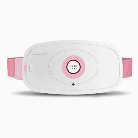 Girls Menstrual Period  Waist Warm Belt (Option: White-Three shifts heating charging-USB)